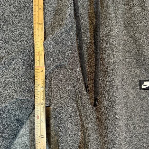 Nike Pants Womens Medium Gray Joggers Sweatpants Fleece Crop Swoosh - Picture 8 of 11